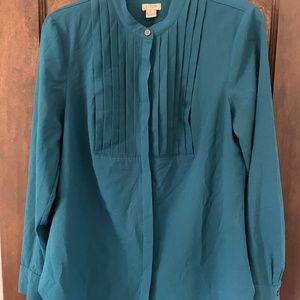 J crew medium teal top